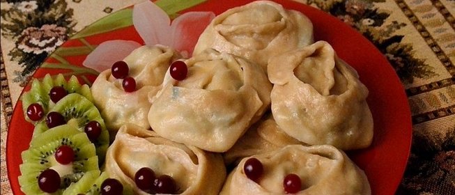 Манты с творогом