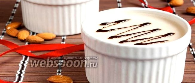 Желе из миндального молочка