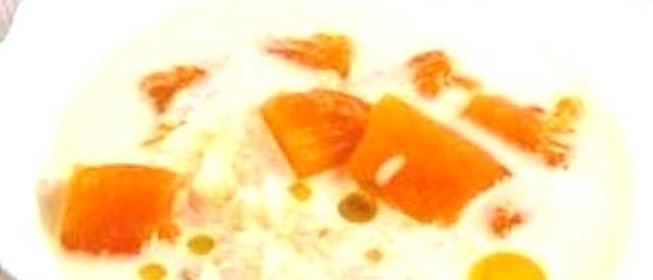 Суп молочный с тыквой