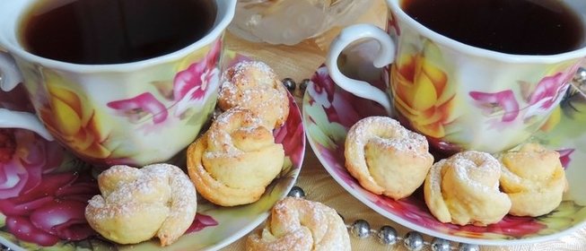 Творожное печенье «Чайная роза»