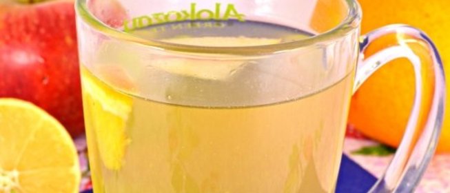 Яблочно-цитрусовый чай с мятой