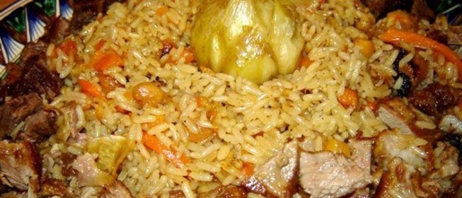 Плов из гуся