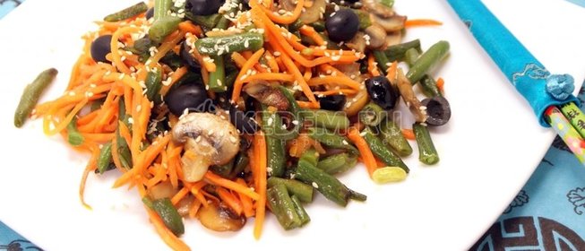 Салат с корейской морковкой «Вкусно и быстро»