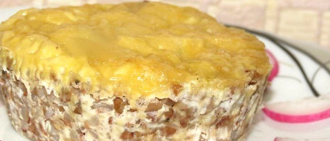 Гречка в омлете