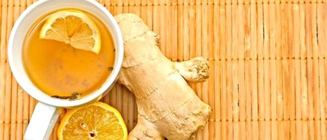 Имбирный чай с лимоном