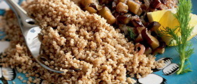 Гречка с баклажанами