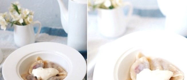 Вареники с брусникой