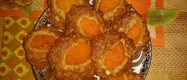 Овсяное печенье с абрикосами