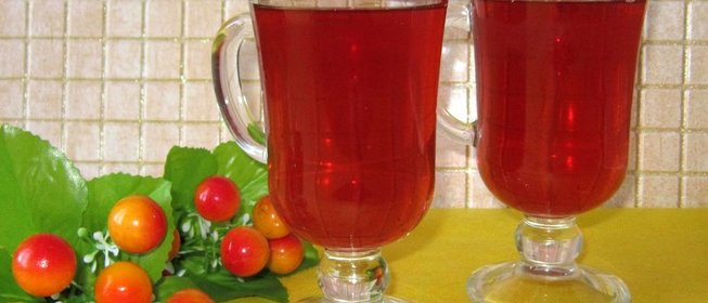 Холодный чай с каркаде и лимоном