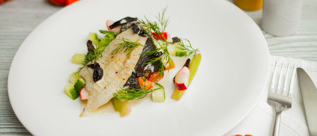 Салат из курицы с апельсином