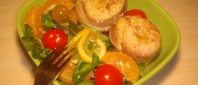 Рулетики из морского языка