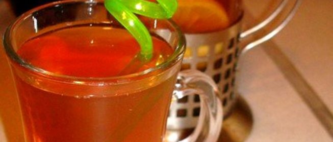 Персиковый чай с лимоном