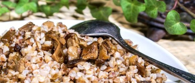 Гречка с шампиньонами