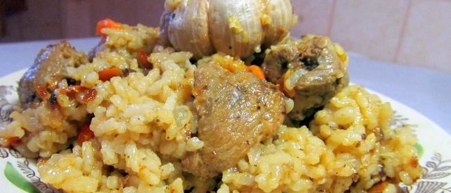 Плов из утки в казане