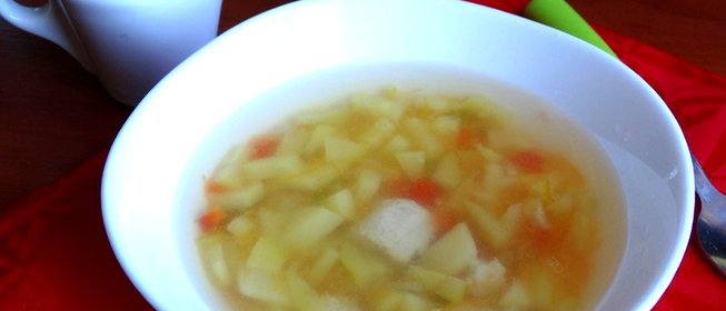 Куриный суп с цукини