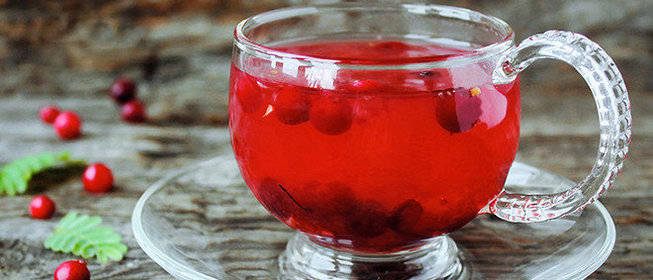 Клюквенно-апельсиновый чай