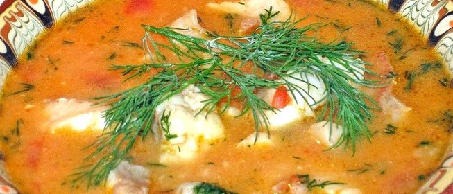 Суп из морского окуня