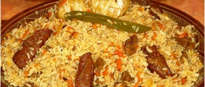 Плов с чесноком