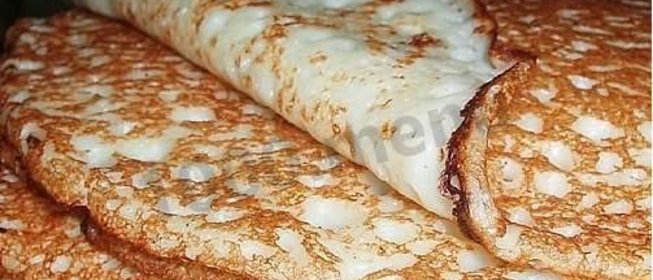 Блинчики на теплом молоке
