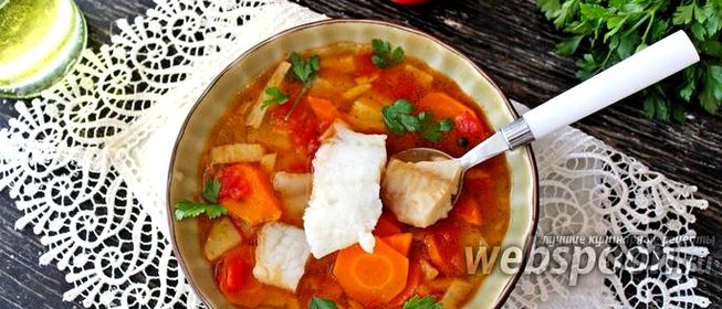 Томатный рыбный суп