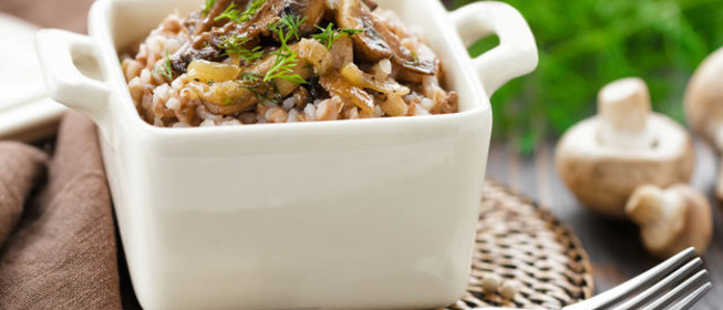 Гречка с грибами