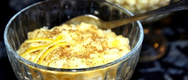 Пудинг рисовый с вином