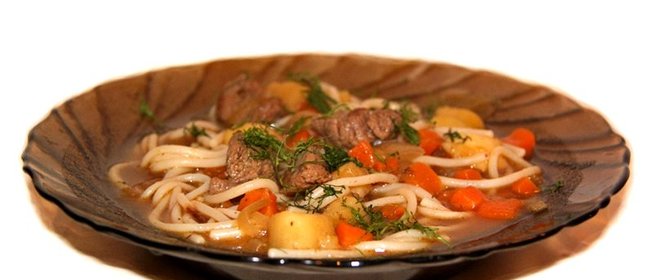 Лагман из конины