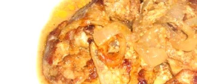 Свинина с дижонской горчицей запеченная в горшочках