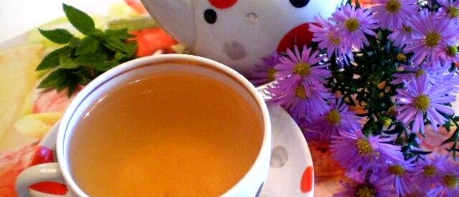 Шиповниковый чай с мятой и калиной