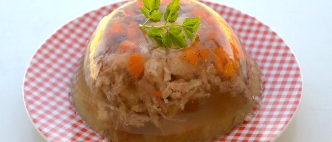 Заливное из курицы с желатином