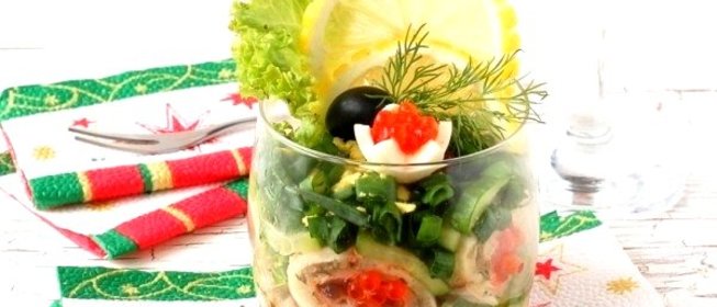 Салат-коктейль «Зимняя лакомка»