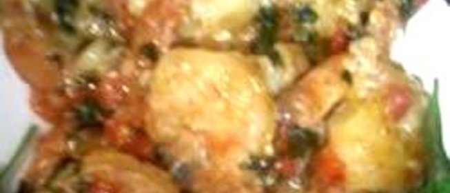 Чесночный соус с креветками