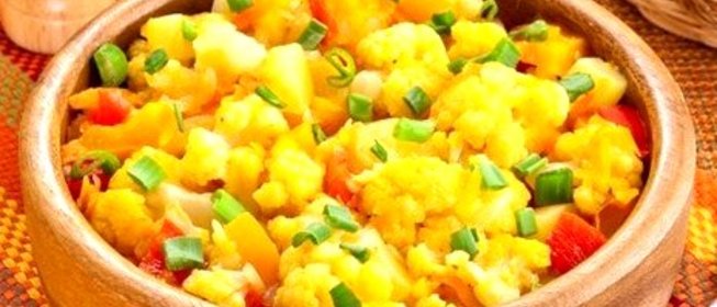 Овощное рагу с цветной капустой