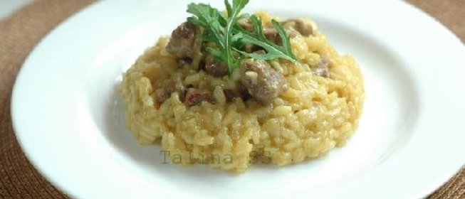 Ризотто с говядиной