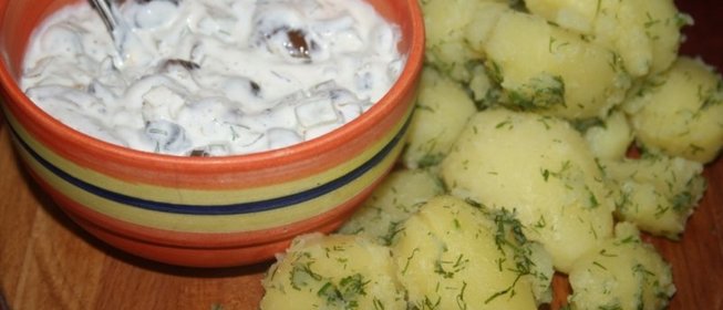 Сметанно-грибной соус к отварному картофелю