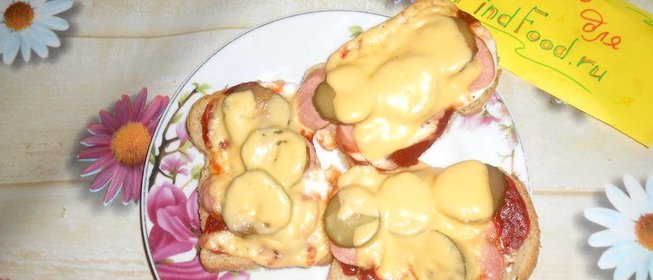 Бутерброды- мини-пиццы