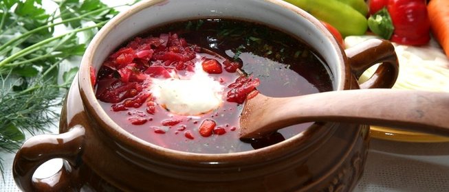 Борщ со свекольным квасом