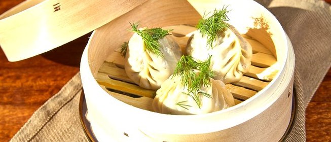 Манты с грибами