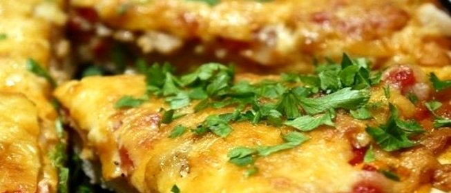 Пицца из куриного фарша