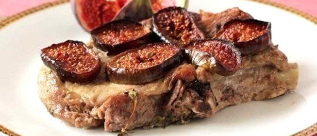 Маринованная свинина, запеченная с инжиром