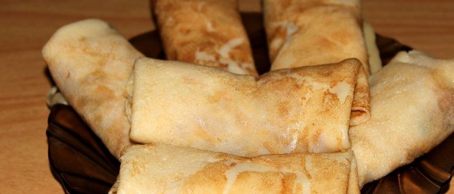 Очень вкусные блинчики с мясом