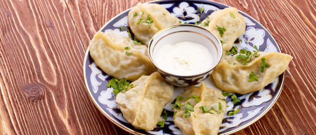 Манты с мясом