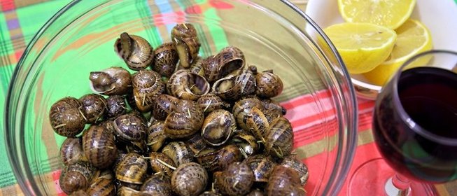 Улитки, жареные с розмарином