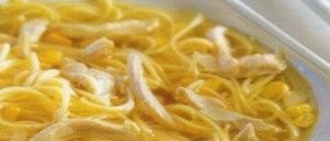 Китайский куриный суп с кукурузой