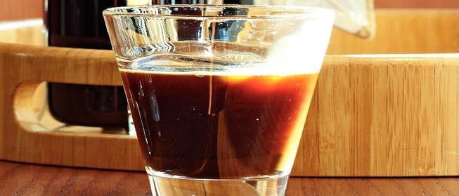 Кофе с мандариновой водкой