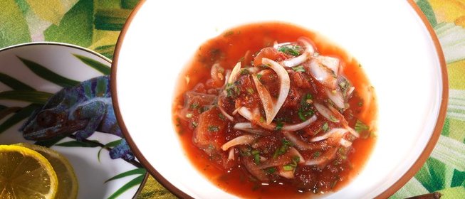 Томатный винегрет