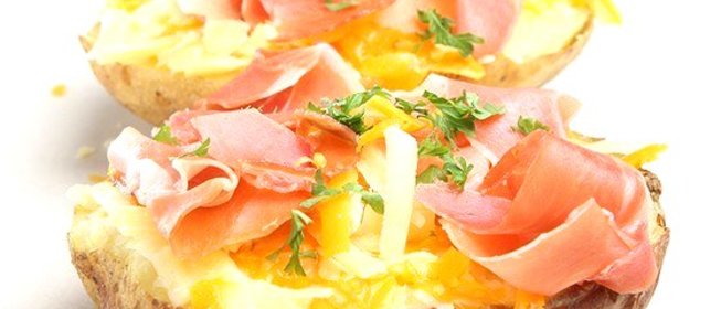 Картофель с ветчиной