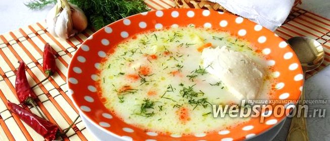 Куриный суп с плавленым сыром