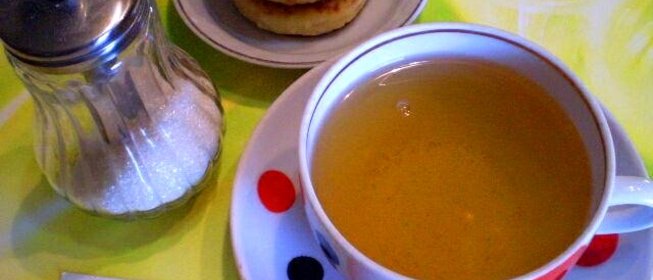 Чай зеленый с апельсиновой цедрой и мятой