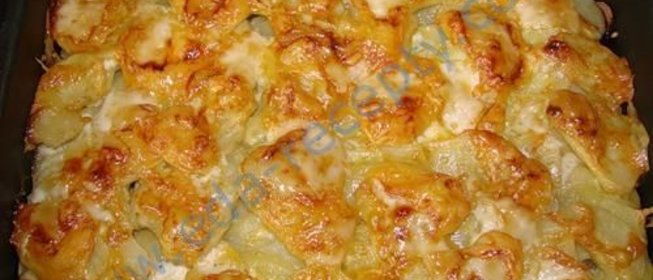 Картошка с мясом по французски